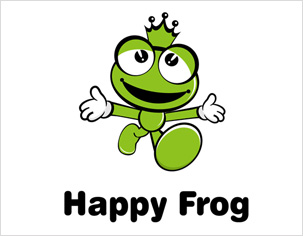 快樂蛙happy frog logo設(shè)計(jì)吉祥物形象設(shè)計(jì) 