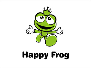 快樂蛙happy frog logo設(shè)計