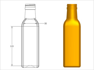 鹿源公司亞麻籽油瓶型設(shè)計(jì)