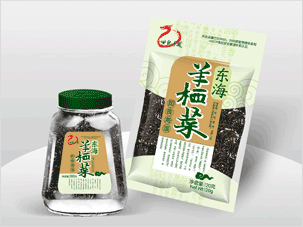 中龍食品公司即食海藻羊棲菜包裝設(shè)計圖片