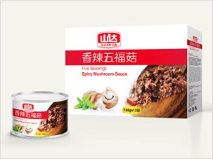 香菇醬調(diào)味品食品包裝設(shè)計案例圖片