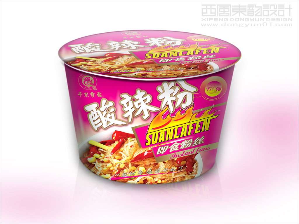 千龍食品系列即食粉絲包裝設(shè)計(jì)之酸辣粉包裝設(shè)計(jì)