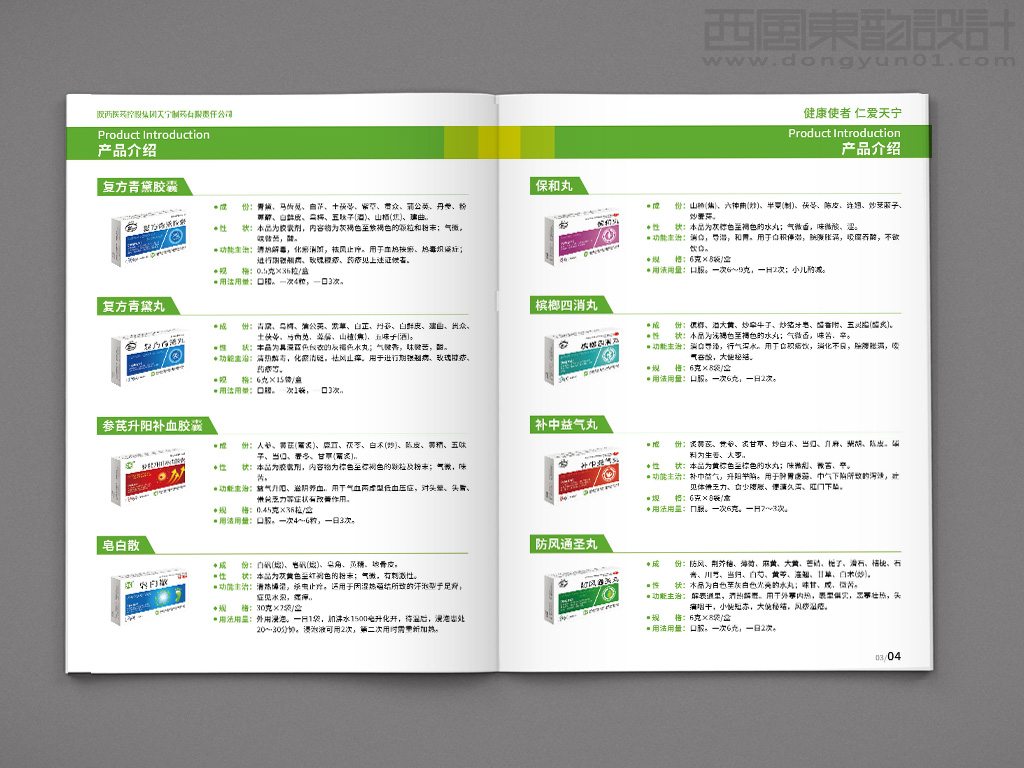 陜西醫(yī)藥控股集團(tuán)天寧制藥有限責(zé)任公司系列藥品包裝設(shè)計(jì)之產(chǎn)品手冊(cè)內(nèi)頁(yè)設(shè)計(jì)