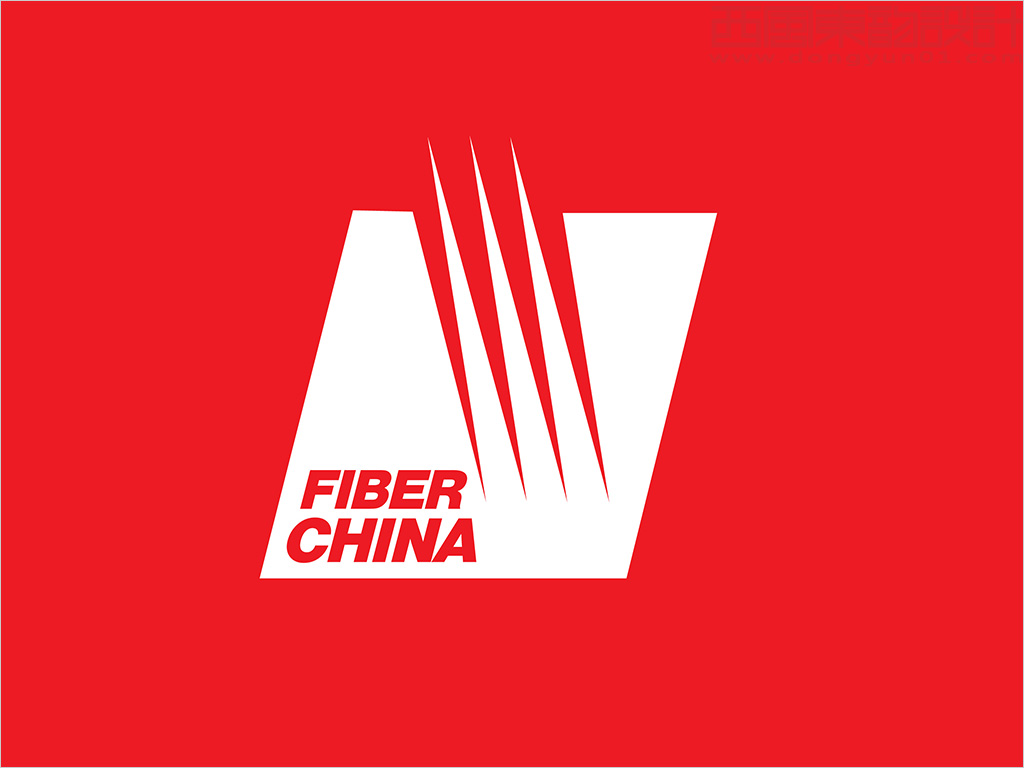 中國建材集團(tuán)進(jìn)出口公司FIBER CHINA 出口光纖材料logo設(shè)計(jì)反白效果