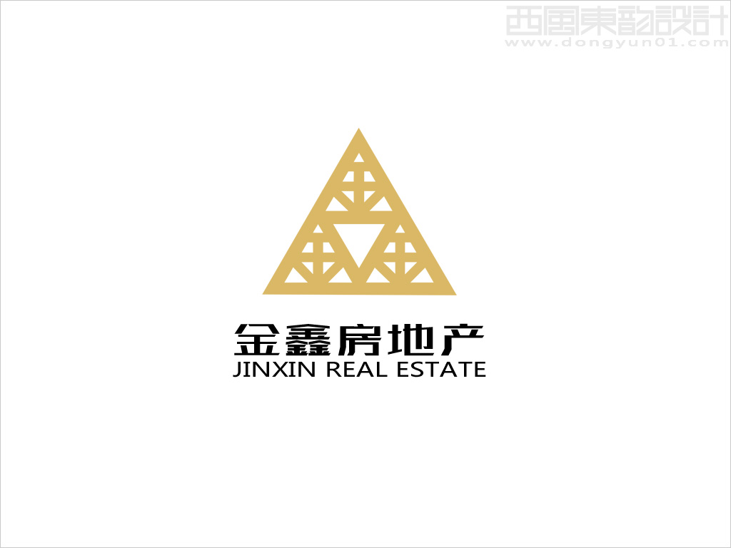 金鑫房地產(chǎn)有限公司logo設計 