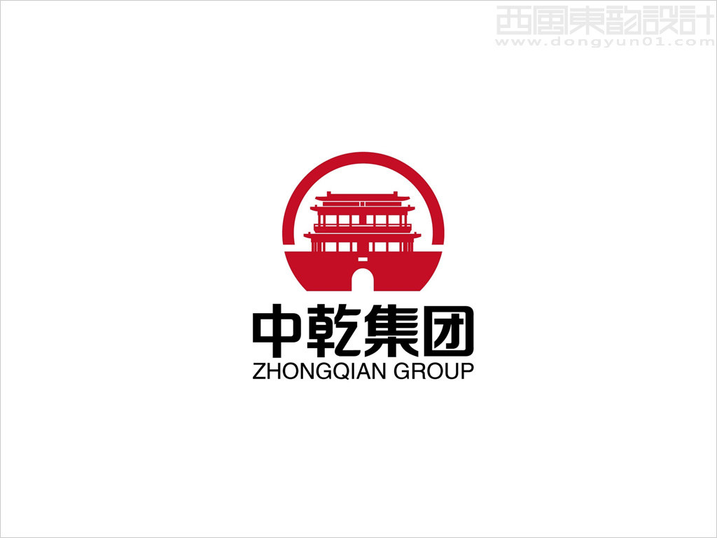 北京中乾建筑工程集團(tuán)公司logo設(shè)計 