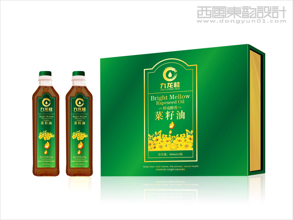 澳加糧油工業(yè)有限公司菜籽油禮盒設(shè)計、菜籽油瓶簽設(shè)計