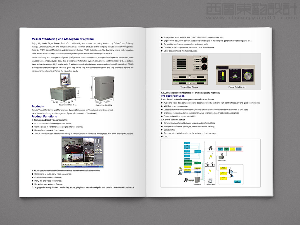 北京海蘭信數(shù)據(jù)記錄科技有限公司船舶監(jiān)控管理系統(tǒng)（VMS）宣傳折頁設(shè)計之內(nèi)頁設(shè)計