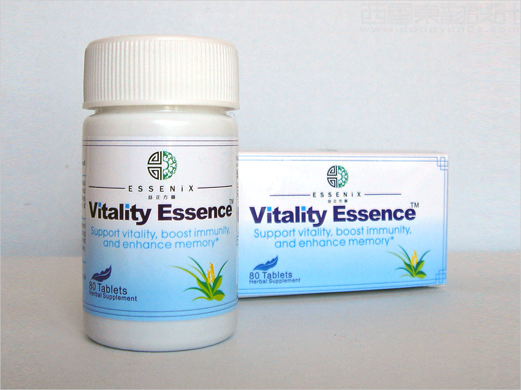 美國(guó)益正方圓生物科技有限公司Vitality Essence保健品包裝設(shè)計(jì)