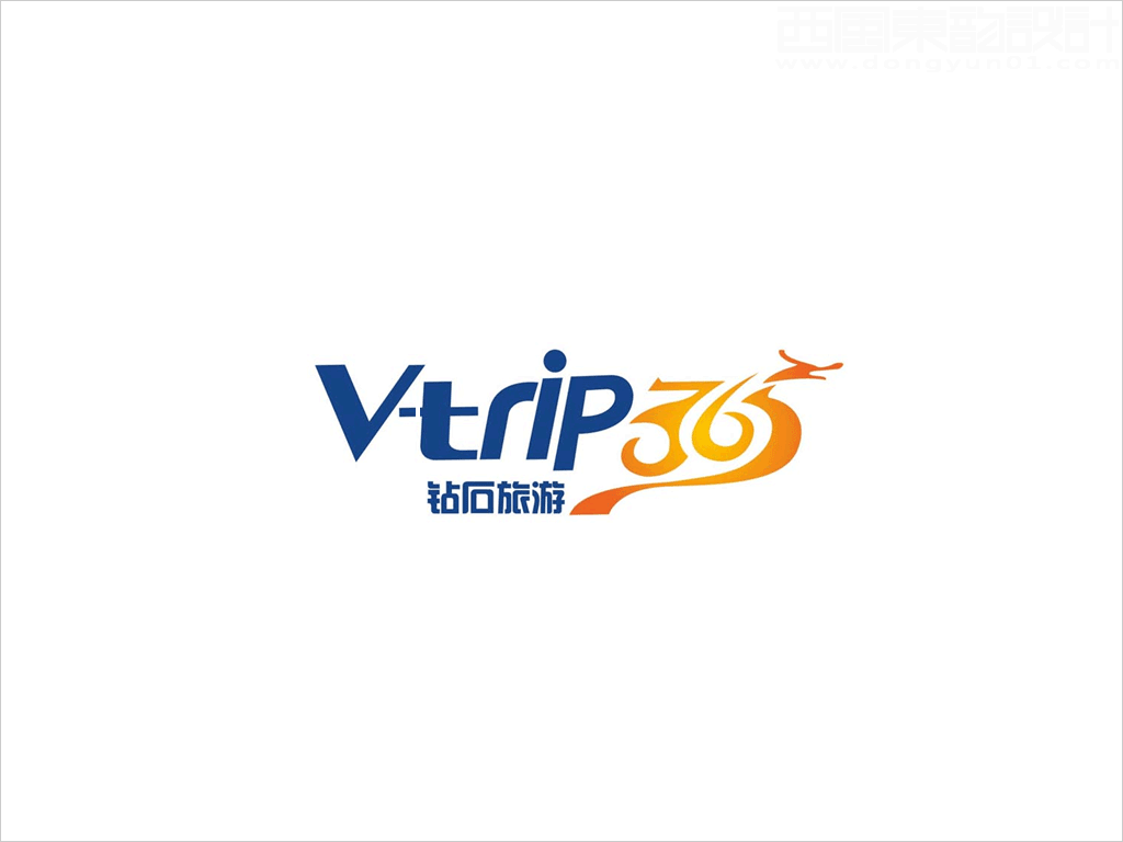 V-trip365 鉆石旅游標(biāo)志設(shè)計(jì)