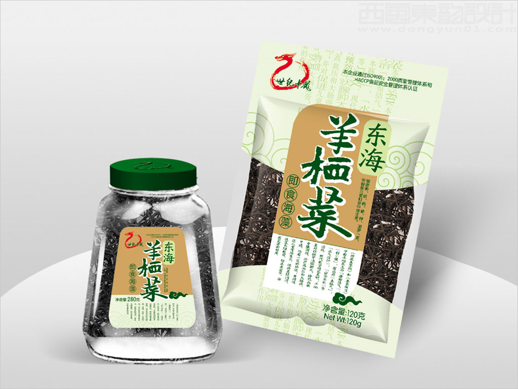 牡丹江中龍食品有限責(zé)任公司羊棲菜包裝設(shè)計