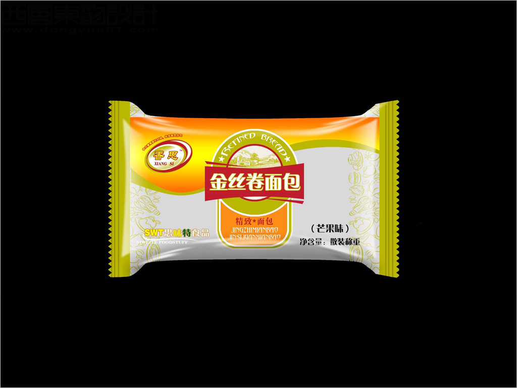 北京佳美思味特食品有限公司金絲卷面包包裝設(shè)計