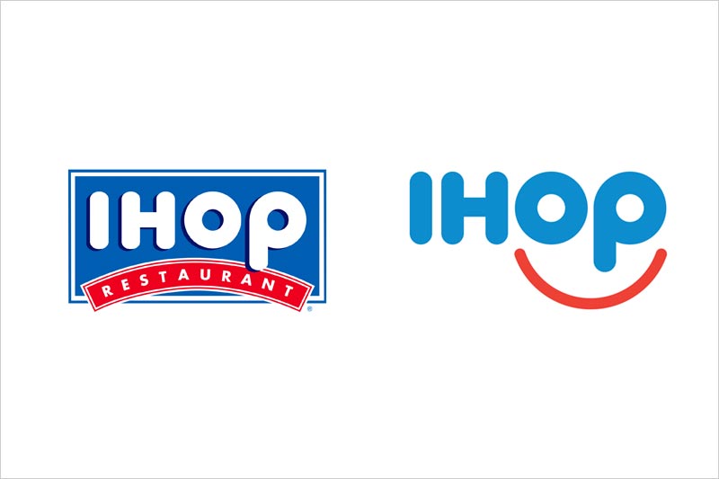 IHOP 新舊商標(biāo)設(shè)計對比圖