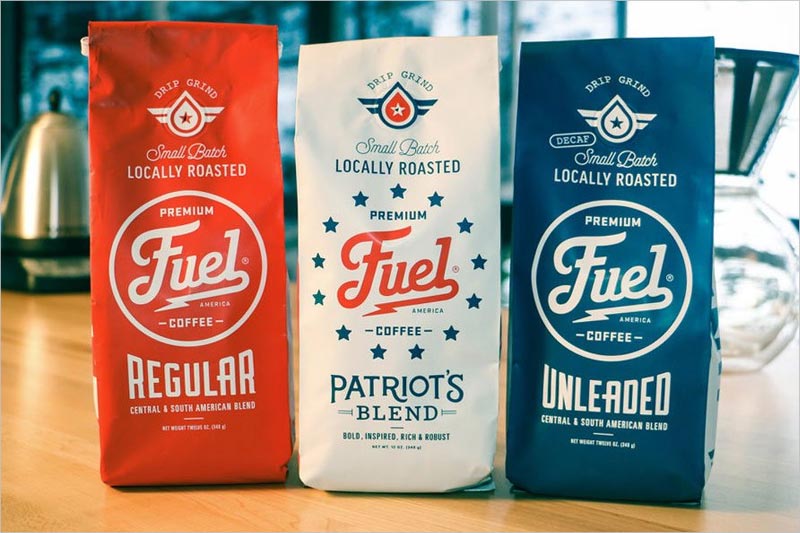 Fuel America Coffee 咖啡包裝設(shè)計