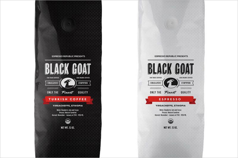 Black Goat Organic Coffee 咖啡包裝設(shè)計