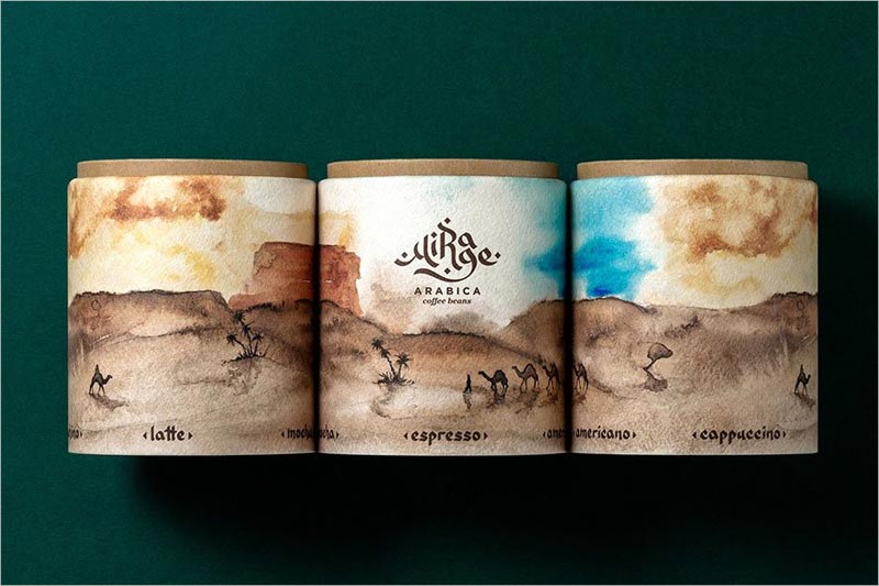 Mirage Arabica Coffee Beans 咖啡包裝設(shè)計