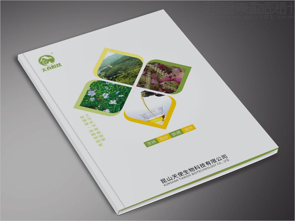 江蘇昆山天使生物科技有限公司宣傳畫冊封面設(shè)計