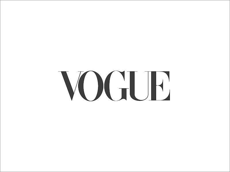 Vogue logo設(shè)計(jì)中的 - Didot字體