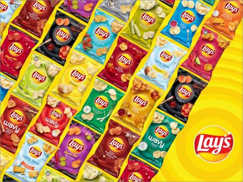 Lay's樂(lè)事薯片休閑食品包裝重新設(shè)計(jì)涵蓋了所有口味，包括115種不同的包裝設(shè)計(jì)