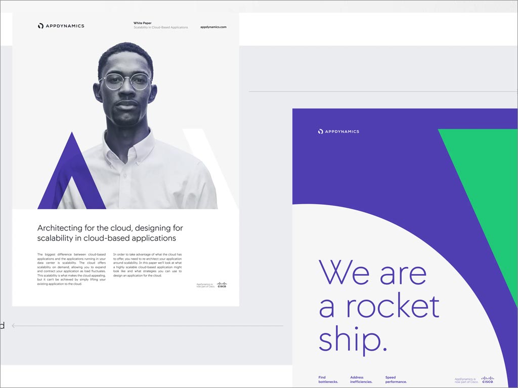 AppDynamics軟件公司品牌形象vi設(shè)計之宣傳彩頁設(shè)計