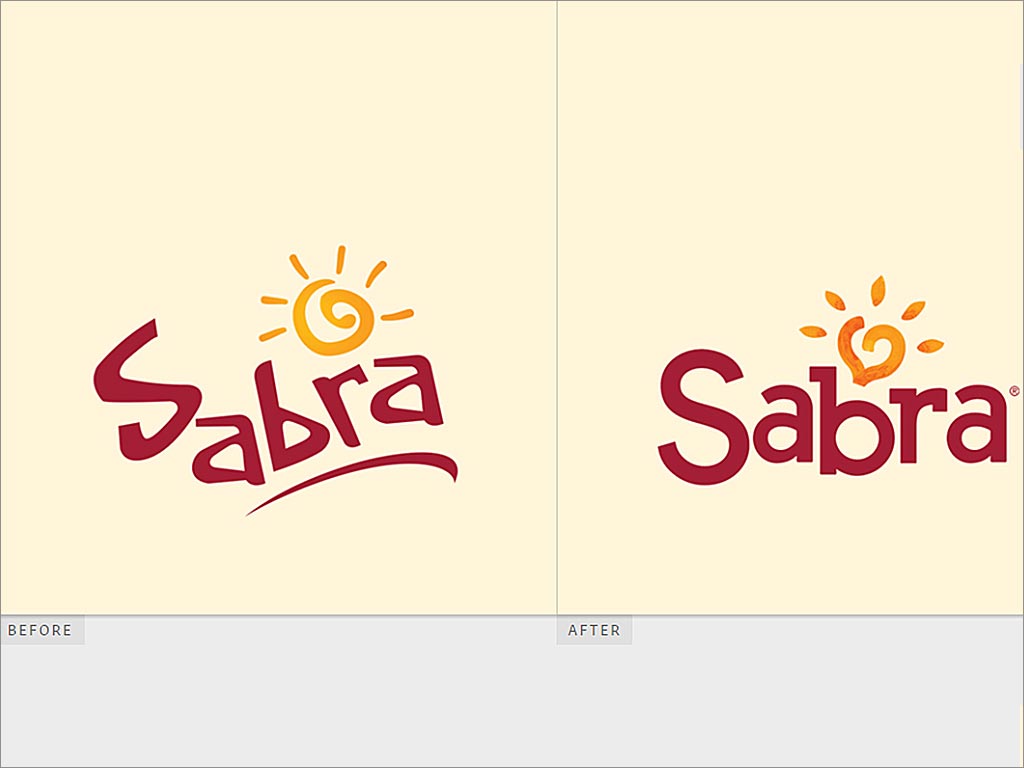 Sabra調(diào)味品logo設(shè)計(jì)新舊對比