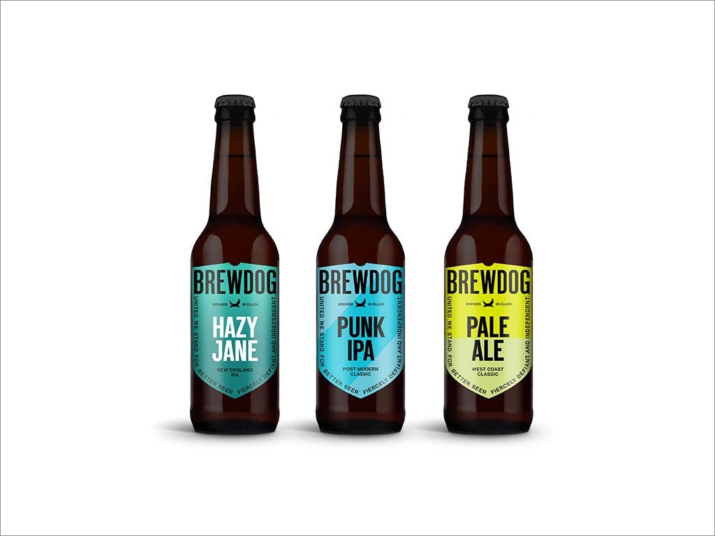 蘇格蘭Brewdog玻璃瓶啤酒包裝設(shè)計