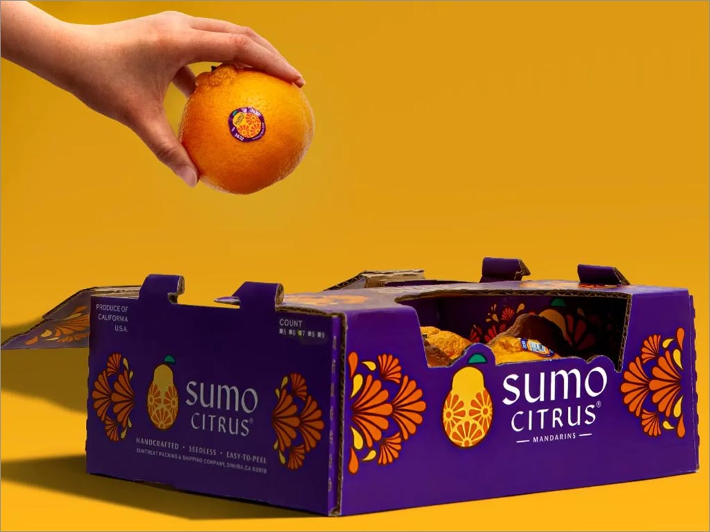 彰顯日本傳統(tǒng)的Sumo Citrus柑橘水果包裝箱設(shè)計(jì)