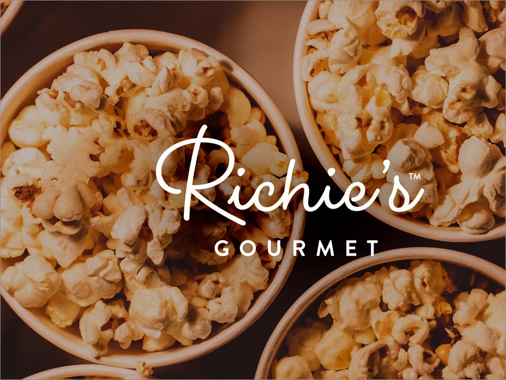 巴西Richie's Gourmet爆米花休閑食品logo設(shè)計(jì)