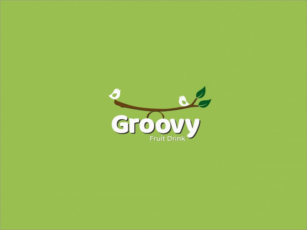 Groovy果汁品牌logo設(shè)計