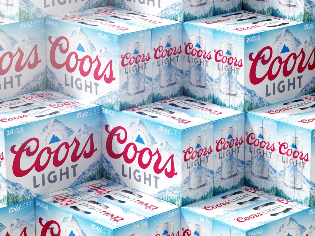 美國Coors Light啤酒外箱包裝設計