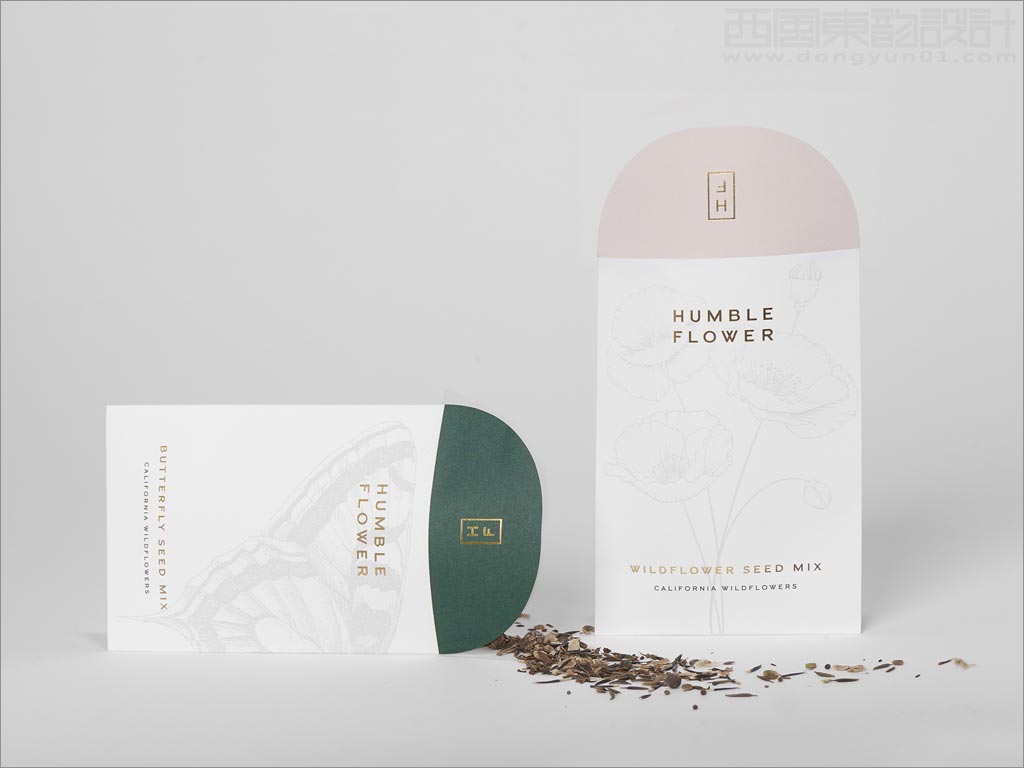 Humble Flower豪華護膚品包裝袋設(shè)計