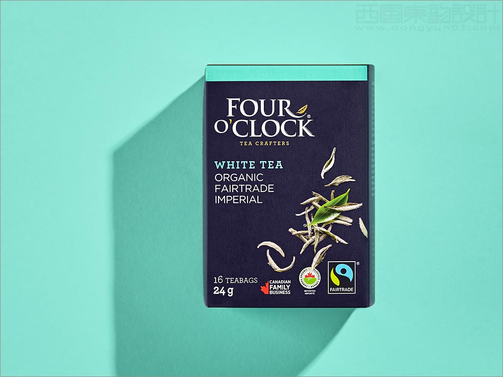 加拿大Four O'Clock有機(jī)茶飲品包裝盒設(shè)計(jì)