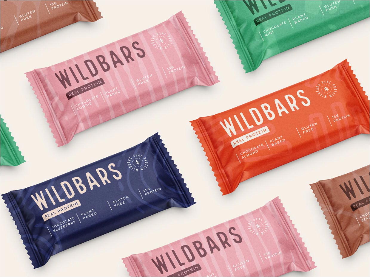 Wildbars蛋白質代餐棒包裝設計