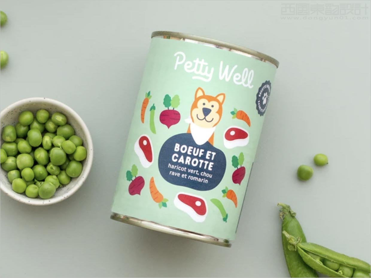 法國Petty Well寵物狗糧食品包裝設(shè)計