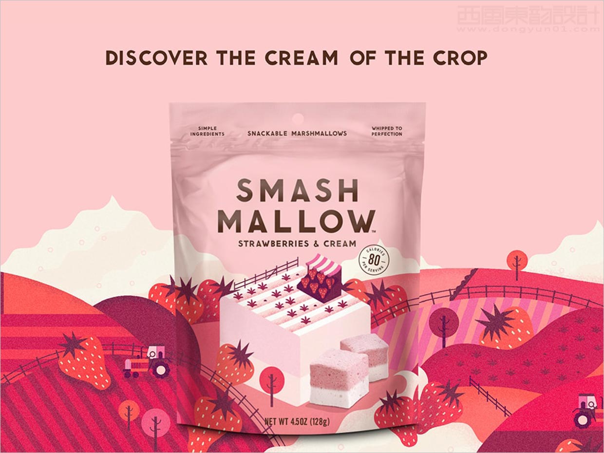 英國Smashmallow棉花糖休閑食品包裝設計