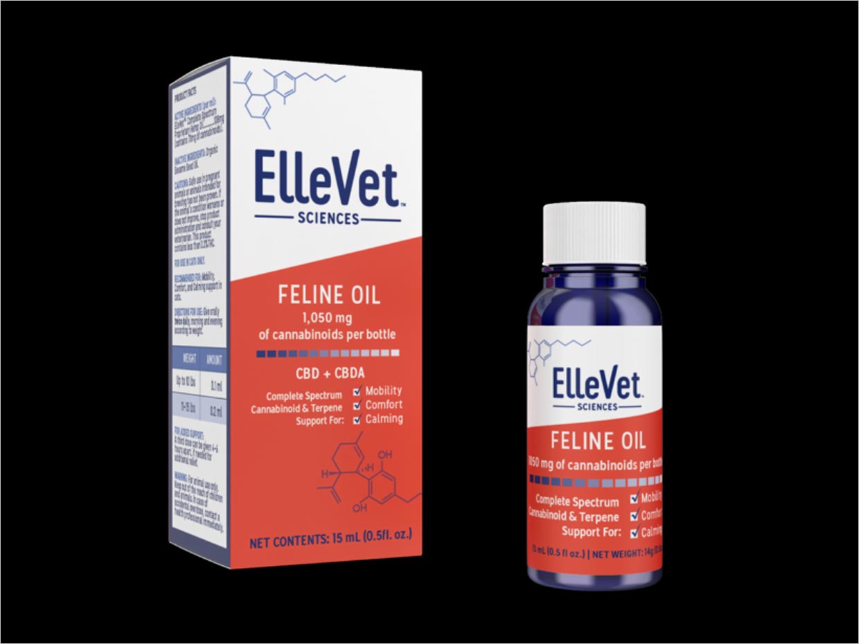 美國ElleVet Sciences寵物貓狗藥品包裝設(shè)計