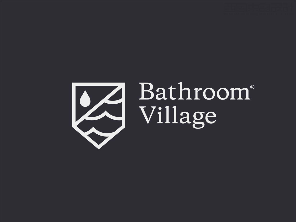 英國Bathroom Village浴室用品品牌logo設(shè)計