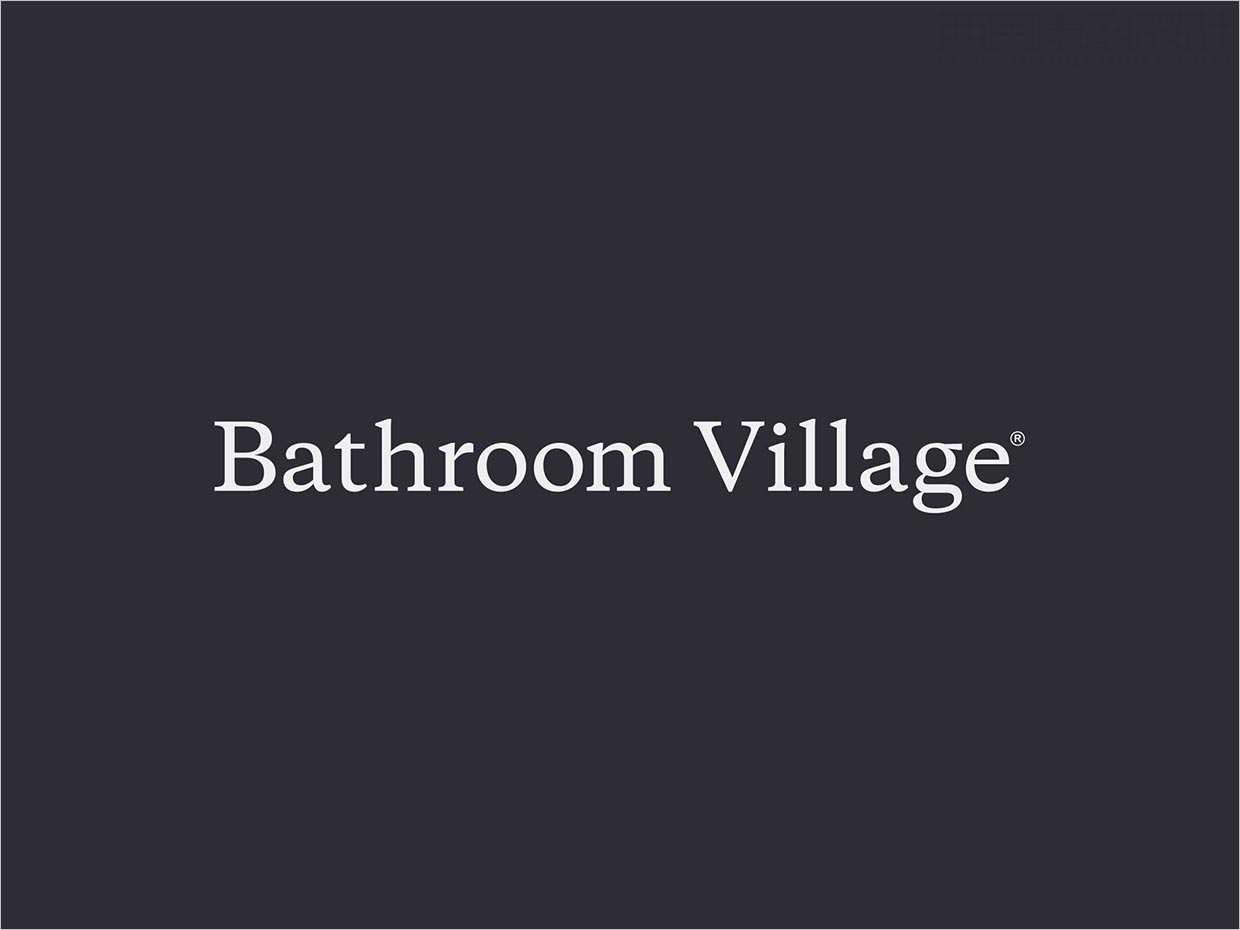 英國Bathroom Village浴室用品品牌字體設(shè)計