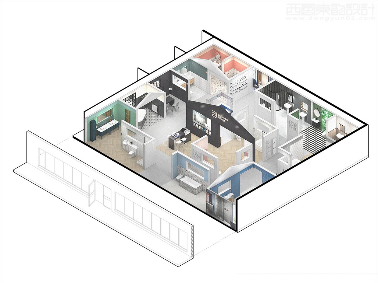 英國Bathroom Village浴室用品店面空間設(shè)計