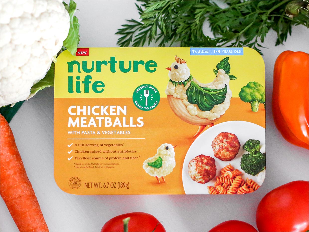 有吸引力的Nurture Life嬰童食品包裝設(shè)計