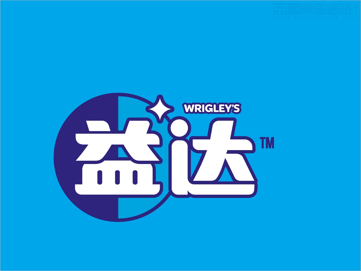 箭牌益達口香糖品牌中文logo優(yōu)化升級設(shè)計