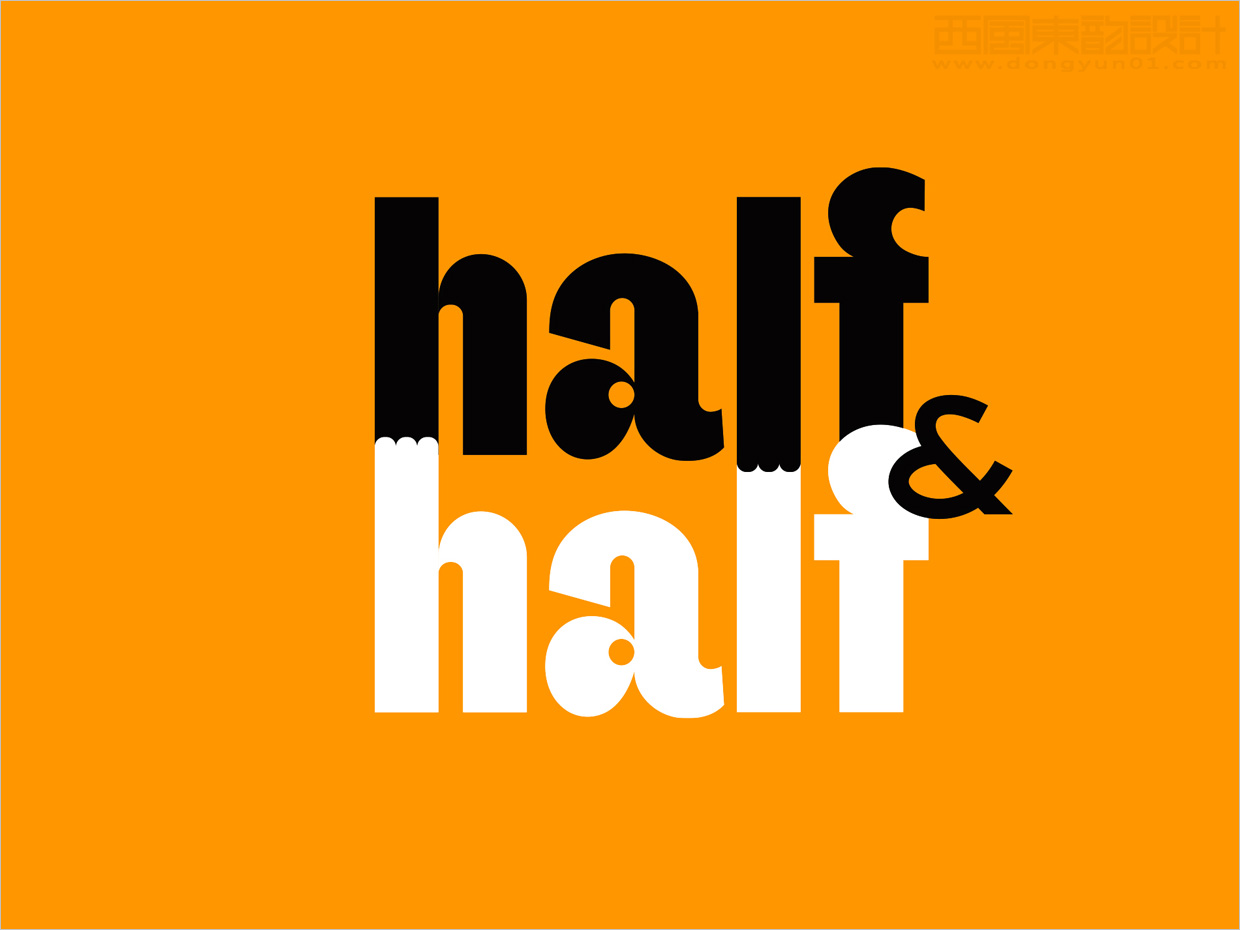 烏克蘭Half & Half寵物食品logo設(shè)計