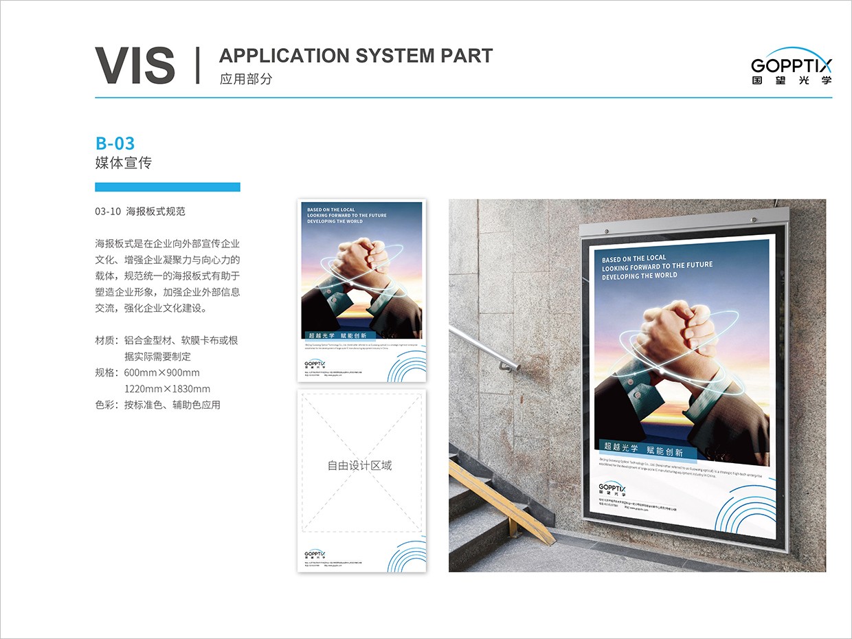 北京國望光學(xué)科技公司全案VI設(shè)計(jì)之海報(bào)版式規(guī)范設(shè)計(jì)
